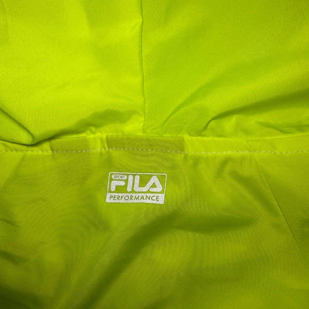 Fila Sport Windbreaker Jacket Ombre from Neon to Royal Blue size small - Picture 9 of 9